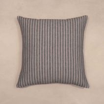 Denim Blue Suit Striped Cushion by Biggie Best